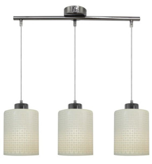Lampa sufitowa wisząca 3X60W E27 chrom MERCEPAN 33-59123