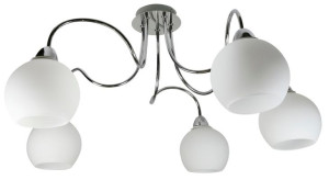Lampa sufitowa wisząca chromowa 5x60W Nelda Candellux 35-72597