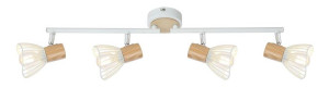 Lampa Ścienna Candellux Chile 94-61645 Listwa E14 Biały + Drewno