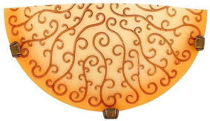 Lampa Sufitowa Candellux Oleander 11-04867 Plafon1/2 Żółty E27