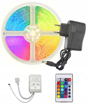 Wodoodporna taśma LED RGB SMD3528 5m + pilot