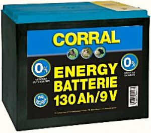 Bateria sucha marki Corral 130 Ah 9V do elektryzatorów