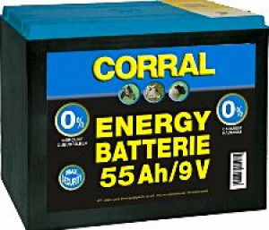 Bateria sucha marki Corral 55 Ah 9V do elektryzatorów