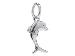 Srebrny Delfin Wisiorek Delfinek Srebrna Zawieszka Srebro 925 - Siju Z092
