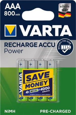 VARTA baterie 4x AAA 800MAh Ready2Use Ni-MH