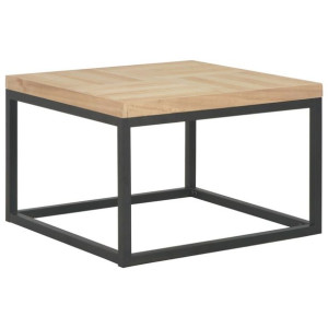 Lumarko Stolik kawowy, 50 x 50 x 33,5 cm, lite drewno