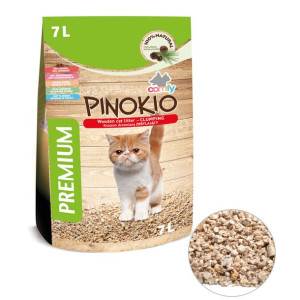 Żwir drewniany kruszony PINOKIO 113241 zbrylający 7 l