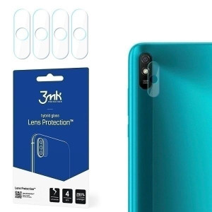 Szkło hybrydowe na obiektyw aparatu 3MK Lens Protection Redmi 9A [4 PACK]