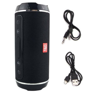 Głośnik Bluetooth TG116 + Kabel AUX minijack 3,5cm + Kabel Micro USB czarny