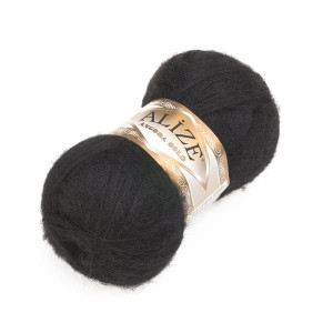 Włóczka Angora Gold 060 Czarny