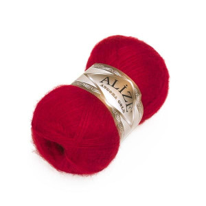 Włóczka Angora Gold 106 Czerwony