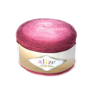 Włóczka Angora Gold Ombre 5247 Czerwony