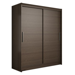 Szafa przesuwna Westa I 150cm - duża i praktyczna garderoba - CHOCO