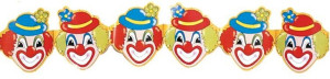 Girlanda Kolorowy Klaun Clown Mix Wzorów