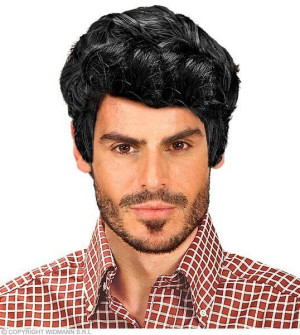 Peruka Męska Czarna Stylizowana Brunet Rick