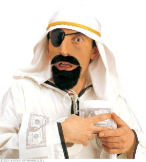 Zestaw Arab Araba Szejk Chusta + Broda + Opaska