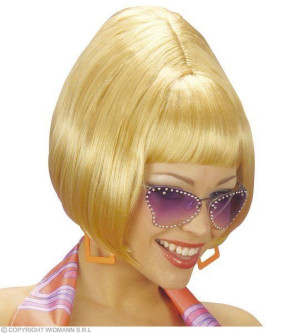 Peruka Peruki Blond Party Girl Krótkie Bombka