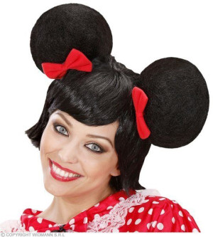 Peruka Myszki Miki Mini Mickey Myszka Z Kokardami