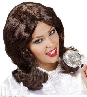 Peruka Pop Star Brąz Lata 70 Te Gwiazda