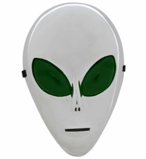 Maska Alien Ludek Kosmita Ufo Srebrny