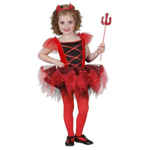 Strój Baleriny Diabełka Diabeł Halloween - 110