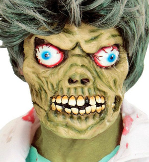 Maska Gumowa Lateksowa Zombie Truposz Halloween