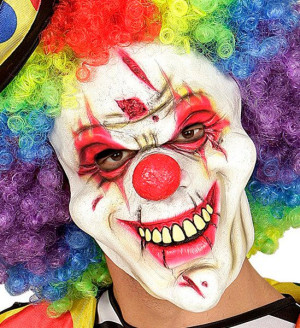Maska Gumowa Lateksowa Zabójczy Klaun Halloween