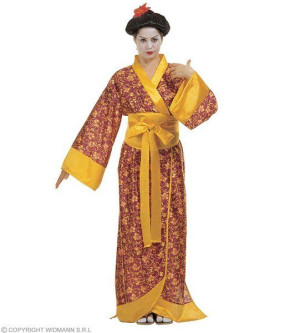 Strój Gejsza Geisha Zdobione Kimono - L