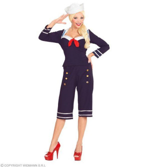 Strój Pani Marynarz Retro Marynarski Pin Up Girl - M