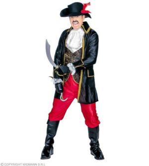 Strój Kapra Poszukiwacza Skarbów Pirata Korsarza - S