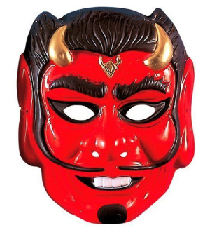 Maska Diabeł Demon Diabła Czerwona Halloween