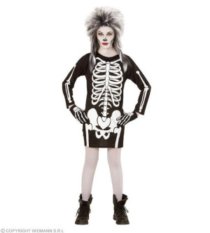 Strój Sukienka Kościotrup Halloween - 128