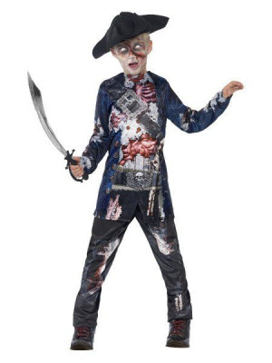 Strój Zombie Pirat Piracki Pirata Halloween - 116