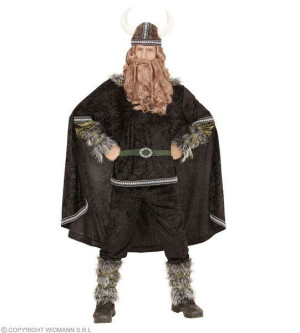 Strój Wikinga Z Peleryną Wojownik Wiking - Xxxl