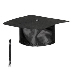 Biret Absolwenta Czapka Student Absolwent Satyna