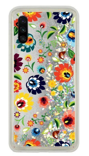 Casegadget Etui Liquid Folklor 1 Xiaomi Mi A3 / Mi Cc9e Srebrny