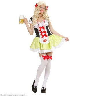 Strój Bawarski Oktoberfest Bawaria + Wstążki - M