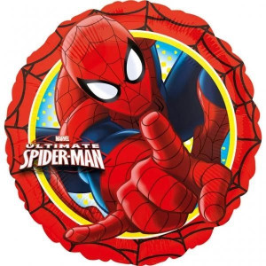 Balon Foliowy Spiderman Okrągły Urodziny 43cm