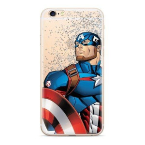 Etui Płynny Brokat Marvel Kapitan Ameryka 011 Iphone Xr