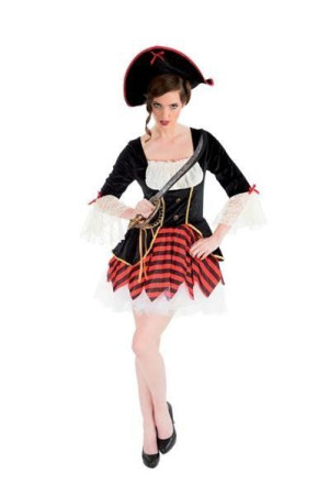 Strój Pirata Piratki Z Kapeluszem Korsarka - S