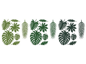 Dekoracje Aloha Duże Liście Palmy Party Impreza