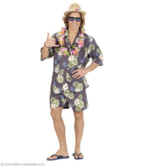 Strój Hawajski Facet Z Tropików Turysta Aloha - M/l