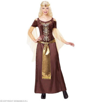 Strój Lady Viking Średniowiecze Mieszczanka - S