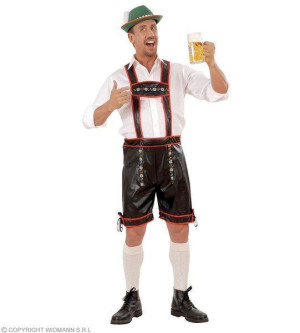 Strój Bawarczyka Oktoberfest Bawarski Spodnie - L