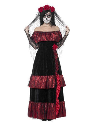 Strój Panna Z Welonem Day Of Dead Halloween - L