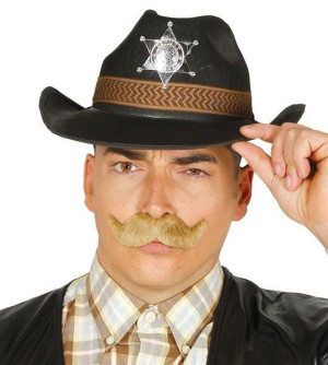 Kapelusz Kowbojski Kowboja Szeryf Szeryfa Czarny