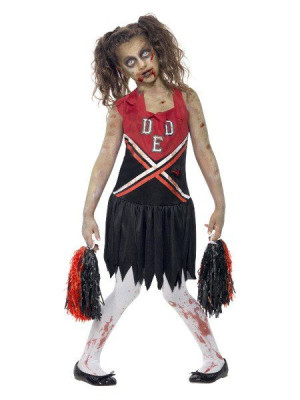 Strój Cheerleaderka Zombie Halloween - 158