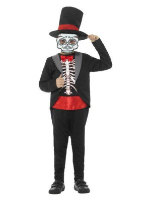 Strój Szkielet W Garniturze Halloween - 158