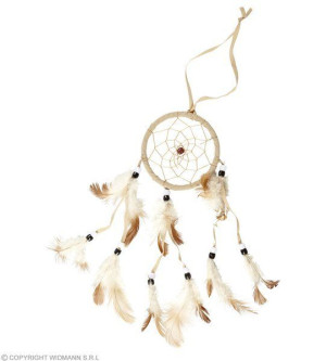 Łapacz Snów Dekoracja Dreamcatcher Indiański Beż