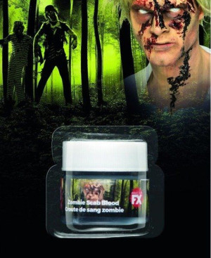 Sztuczna Krew Zombie Czarna Zaschnięta Strup